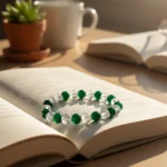 Green Aventurine & White Crystal Bracelet